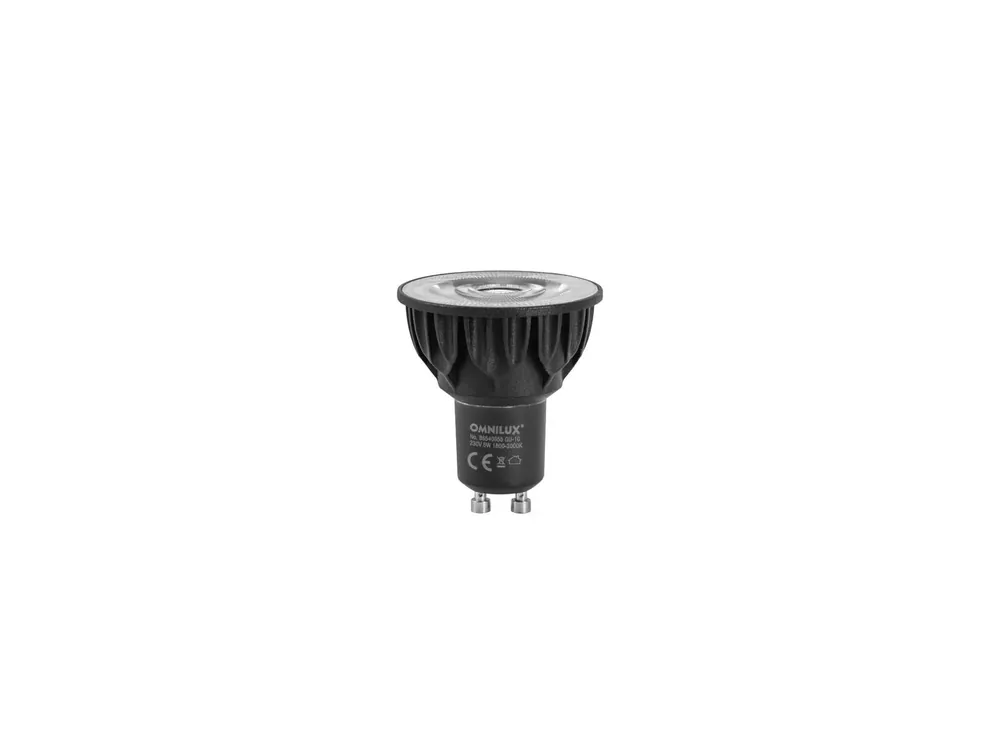 OMNILUX GU-10 230V COB 5W LED 1800-3000K dim2warm Markenware