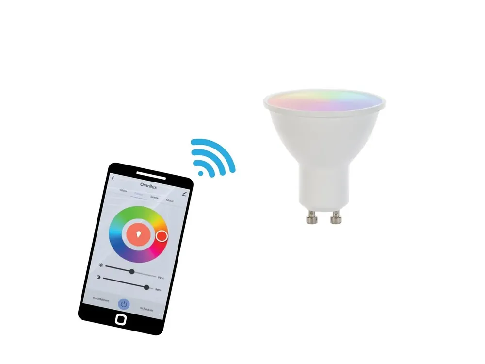OMNILUX LED GU10 RGB/WW/CW WiFi Nur Für Kurze Zeit