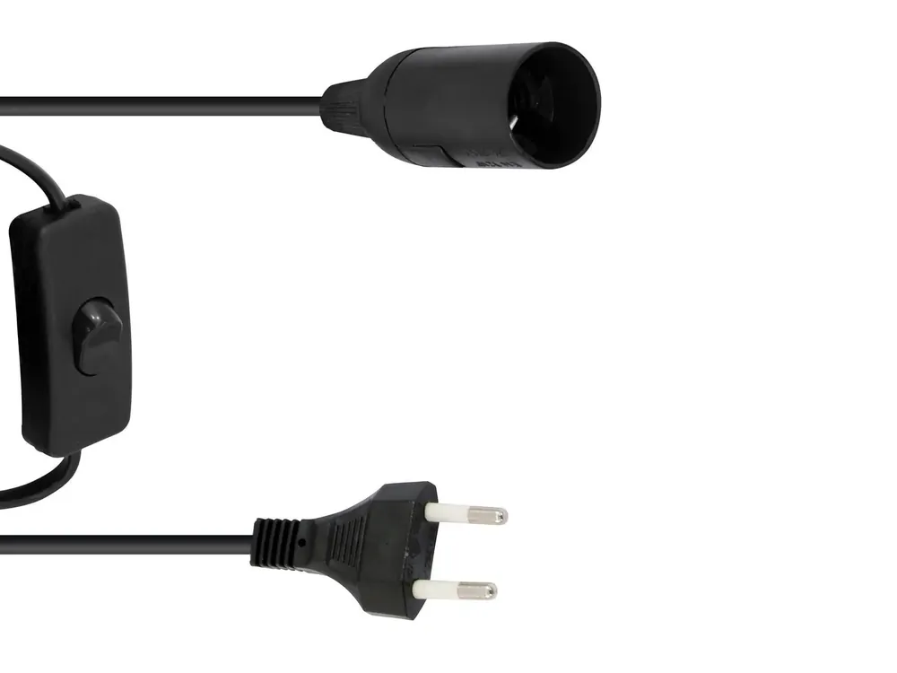 Preisknaller EUROLITE E-14 Fassung Netzkabel Stecker Schalter
