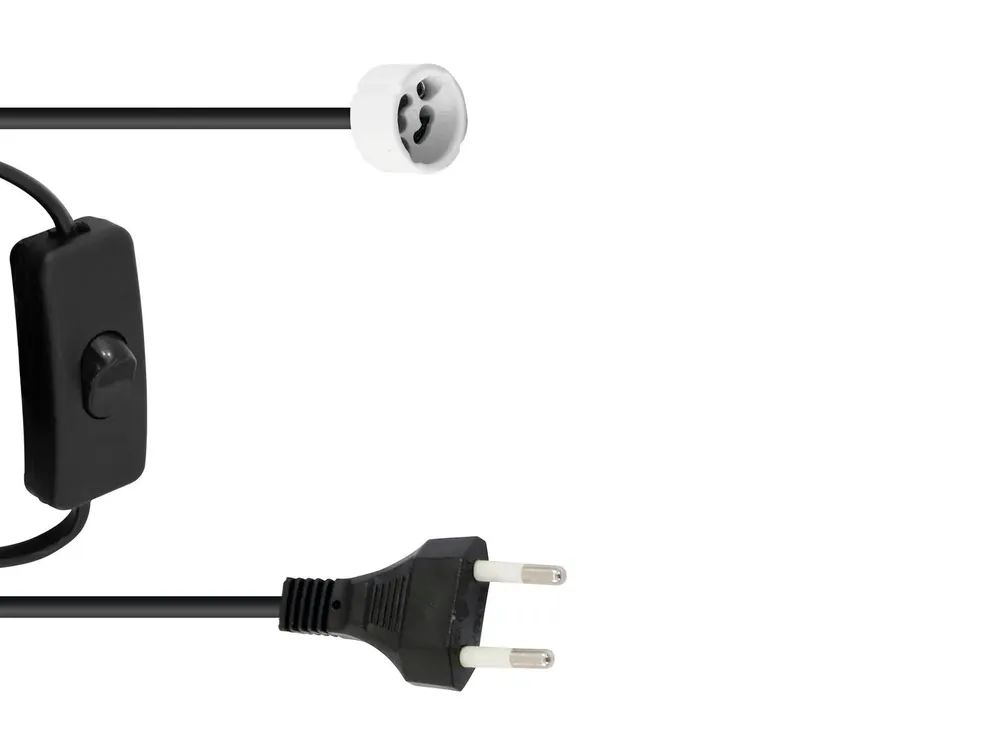 EUROLITE GU-10 Fassung Netzkabel Stecker Schalter Sale