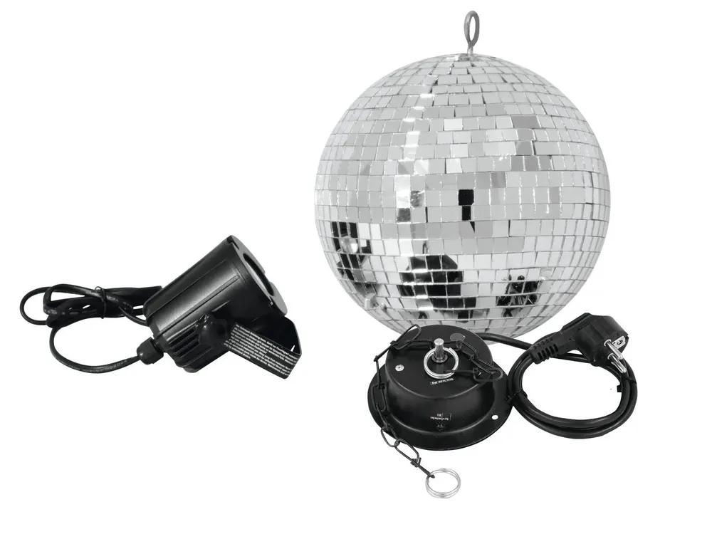 EUROLITE Spiegelkugelset 20cm mit LED Spot Finale Aktion