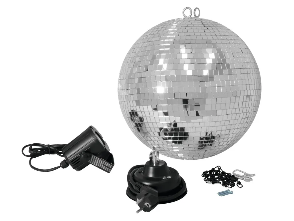 Bestpreis EUROLITE Spiegelkugelset 30cm mit LED-Spot