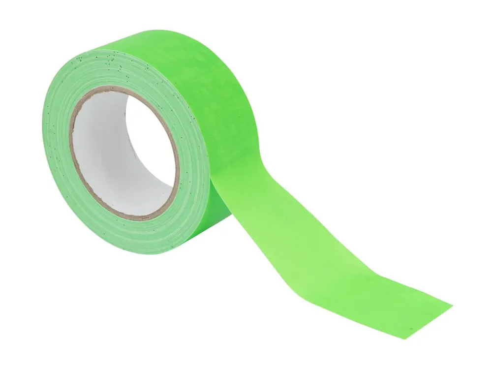 Solange Der Vorrat Reicht ACCESSORY Gaffa Tape 50mm x 25m neongrün UV-aktiv
