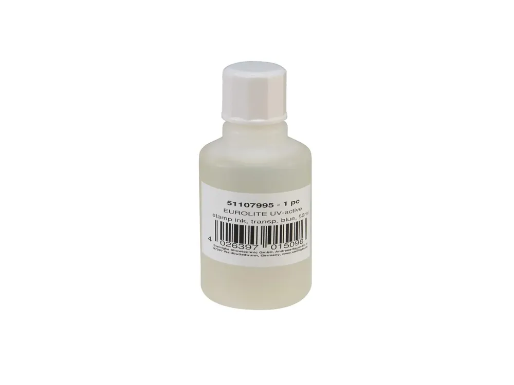 Bestpreis EUROLITE UV-aktive Stempelfarbe, transparent blau, 50ml