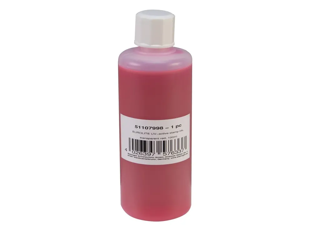 Beliebt EUROLITE UV-aktive Stempelfarbe, transparent rot, 100ml
