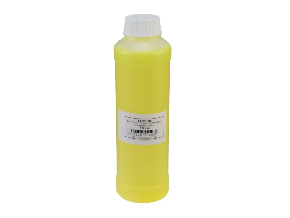 Direkt Vom Hersteller EUROLITE UV-aktive Stempelfarbe, transparent gelb, 250ml