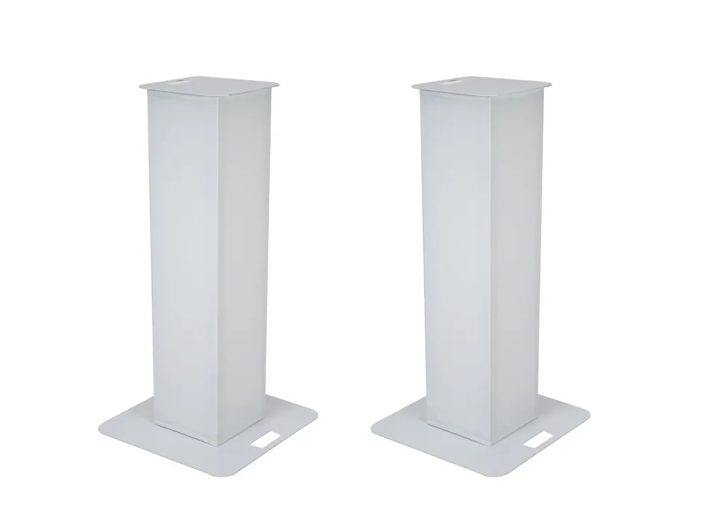 EUROLITE 2x Stage Stand 100cm inkl. Cover und Tasche, weiß Zertifiziert