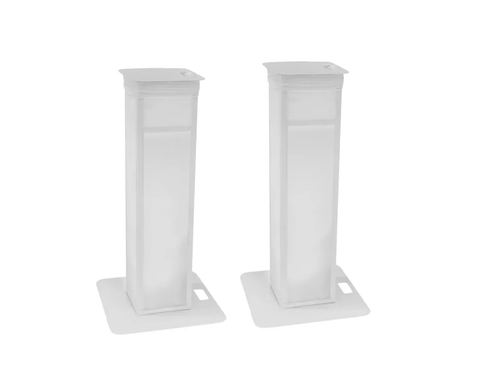Preisknaller EUROLITE 2x Stage Stand variabel inkl. Cover und Tasche, weiß