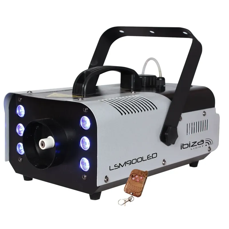 Super-Preis IBIZA LSM900LED DMX NEBELMASCHINE MIT FERNBEDIENUNG UND 6x3 WATT LEDs