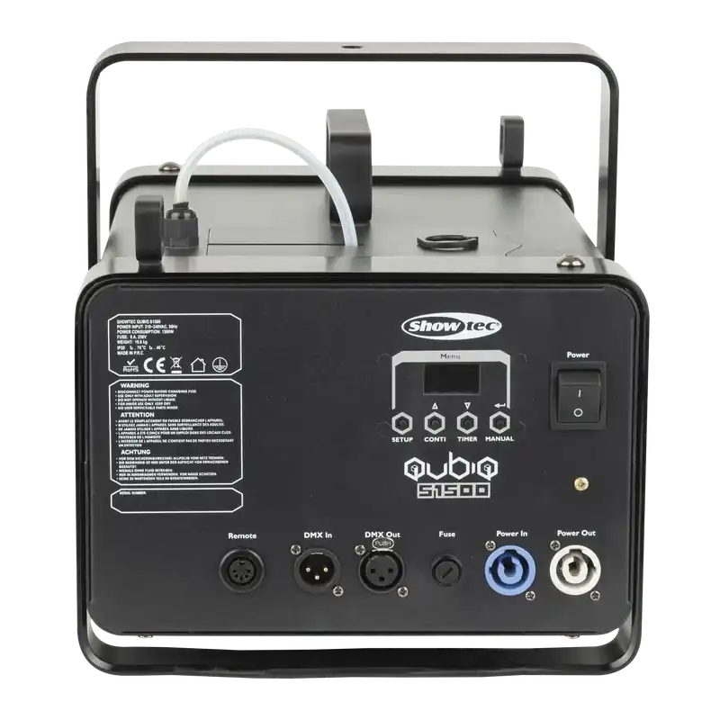 SHOWTEC QubiQ S1500 Nebelmaschine Leistungsstarke 1500 W Nebelmaschine Schnäppchen