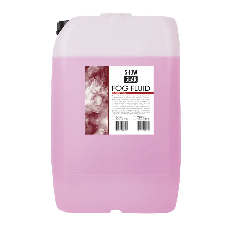 SHOWGEAR Nebelfluid, hohe Dichte 25 Liter - hochkonzentriert Preisreduziert