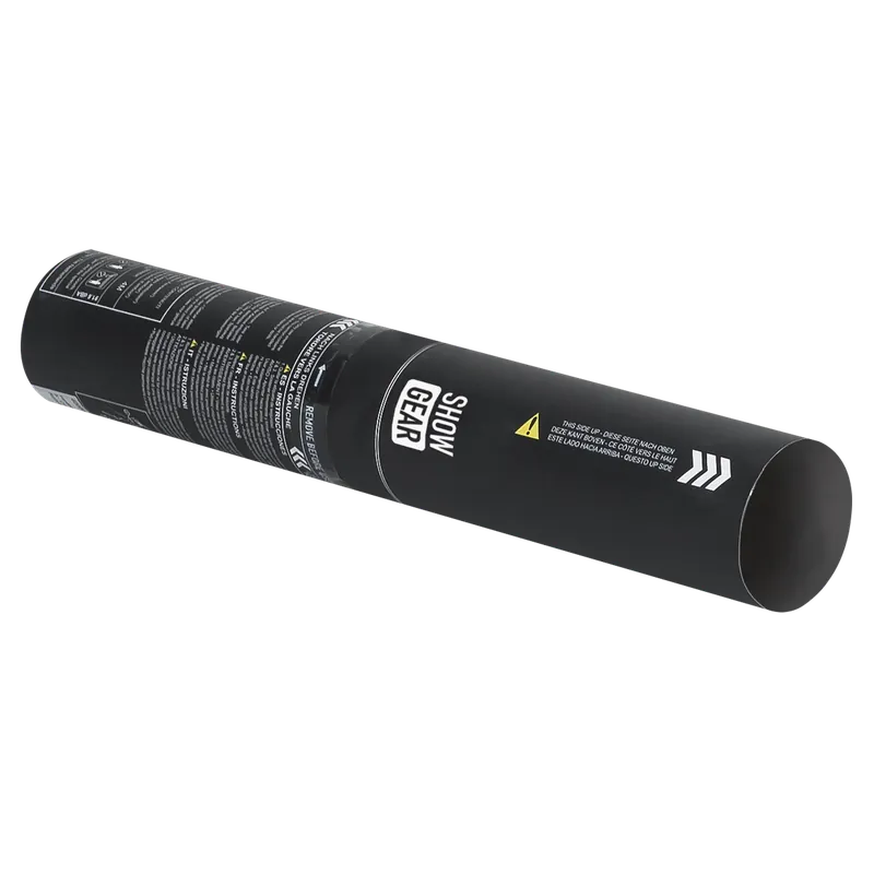 Neuheit SHOWGEAR Handheld Konfetti Shooter Klein 28 cm, mehrfarbig, feuerhemmend und biologisch abbaubar