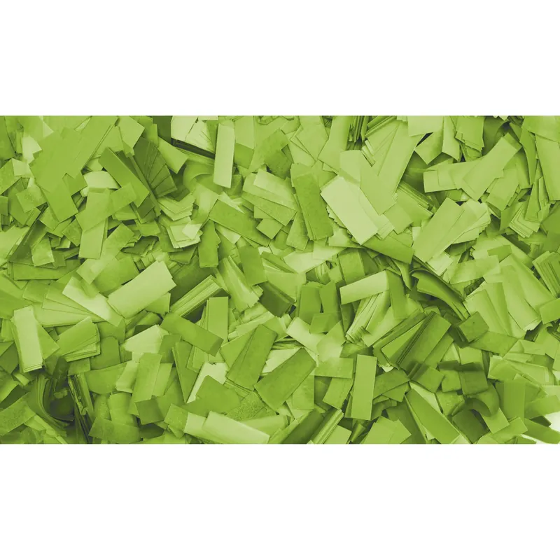 Sofort Bestellen SHOWGEAR Konfetti - Rechteckig Hellgrün, 55 x 17 mm, 1 kg, feuerhemmend und biologisch abbaubar