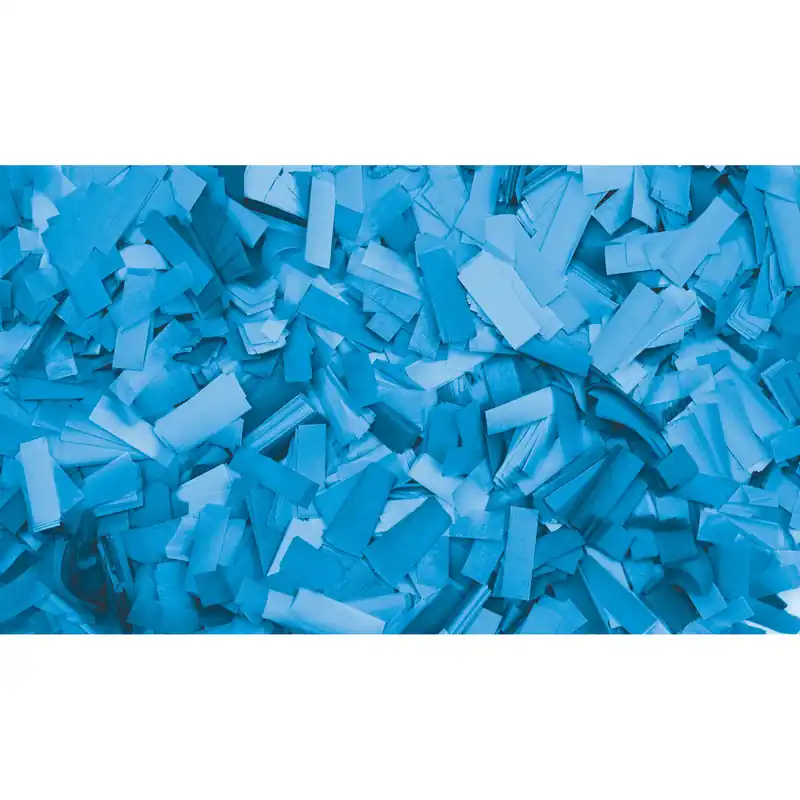 SHOWGEAR Konfetti - Rechteckig Hellblau, 55 x 17 mm, 1 kg, feuerhemmend und biologisch abbaubar Neu