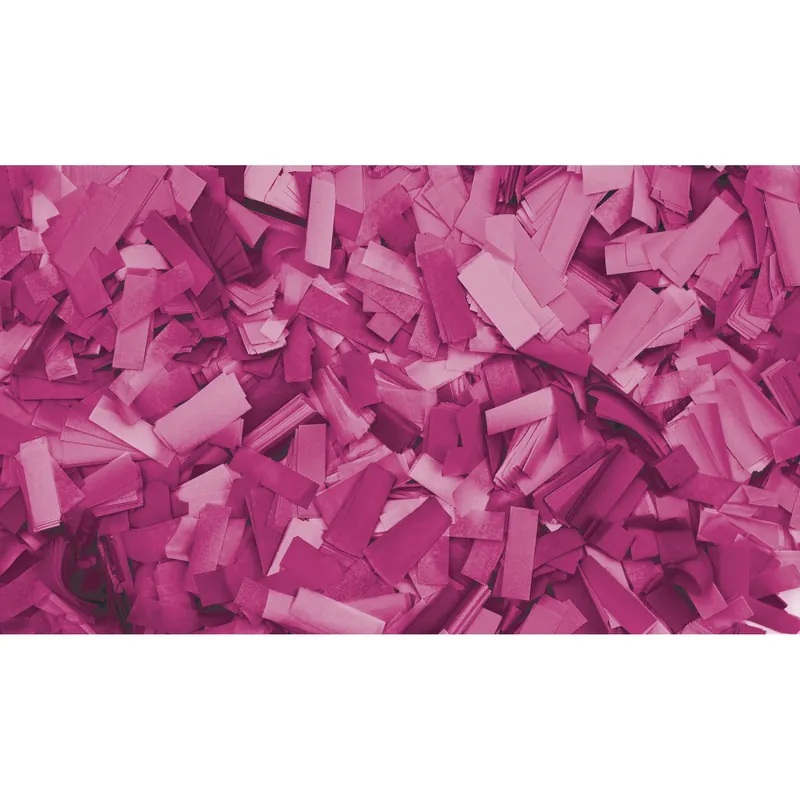 SHOWGEAR Konfetti - Rechteckig Pink, 55 x 17 mm, 1 kg, feuerhemmend und biologisch abbaubar Preiswert
