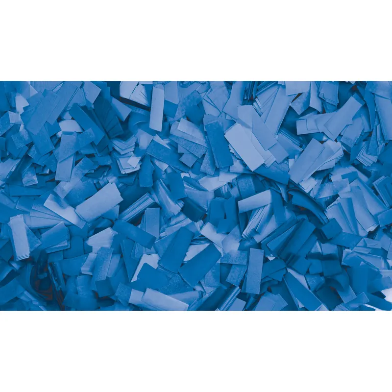 SHOWGEAR Konfetti - Rechteckig Blau, 55 x 17 mm, 1 kg, feuerhemmend und biologisch abbaubar Aktuell