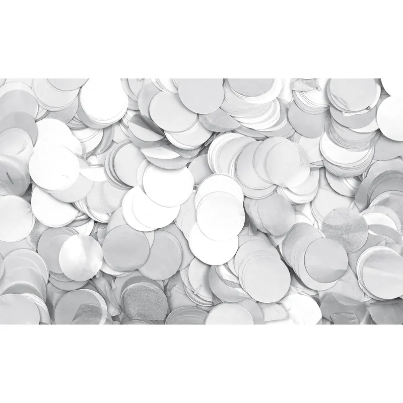 Finale Aktion SHOWGEAR Konfetti - Rund Weiß, Ø 55 mm, 1 kg, feuerhemmend und biologisch abbaubar