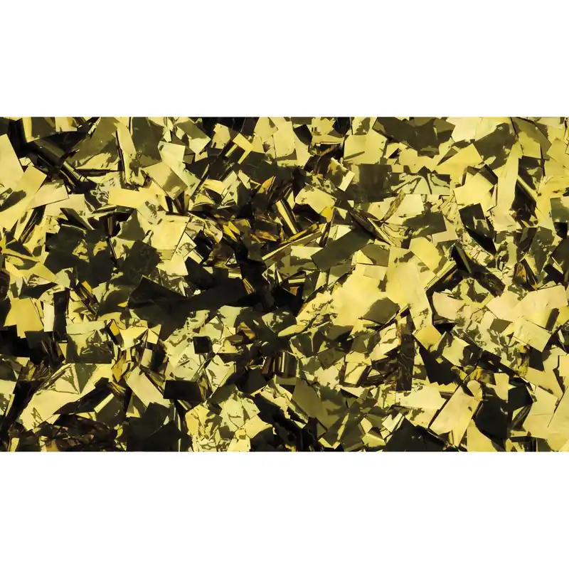 SHOWGEAR Metallisches Konfetti - Rechteckig Gold, 55 x 17 mm, 1 kg, feuerhemmend Nur Heute