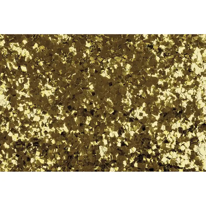 Saisonangebot SHOWGEAR Metallisches Konfetti - Feenstaub Gold, 6 x 6 mm, 1 kg, feuerhemmend