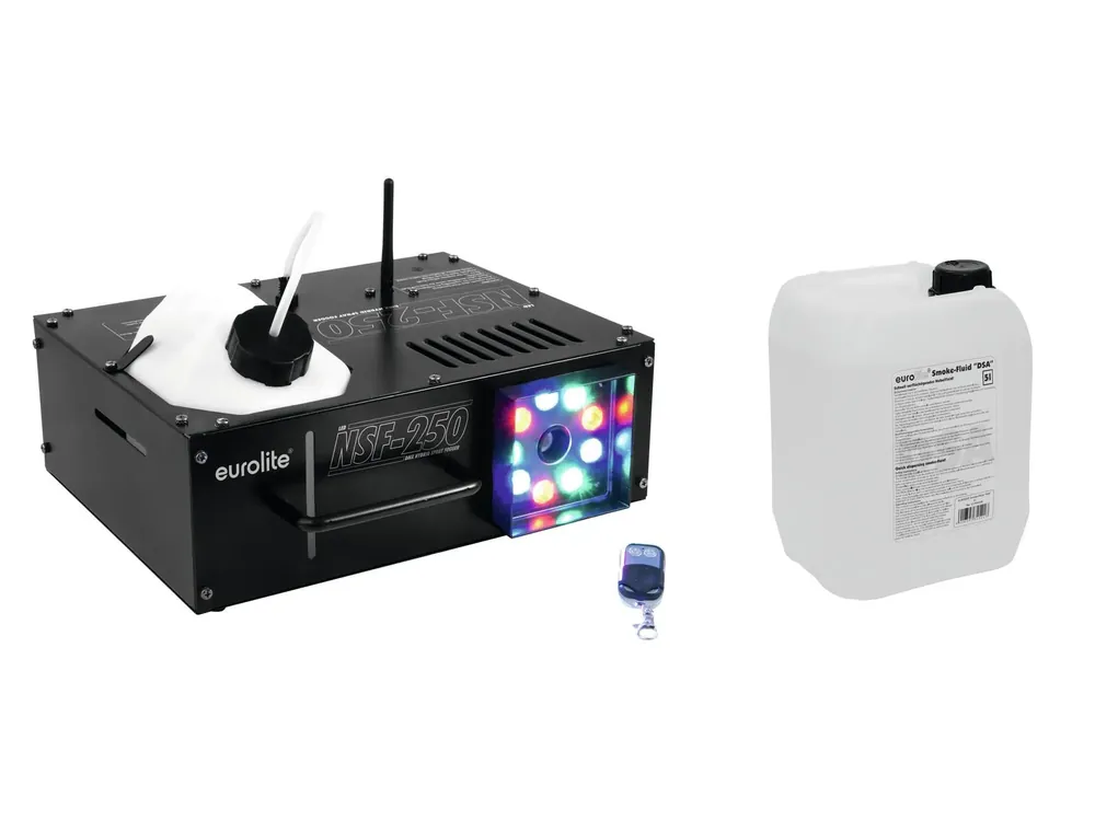 Sale EUROLITE Set NSF-250 + Smoke Fluid -DSA- 5l