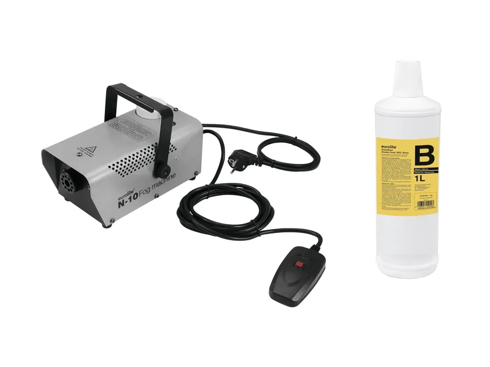Sichere Zahlung EUROLITE Set N-10 silber + B2D Basic Nebelfluid 1l