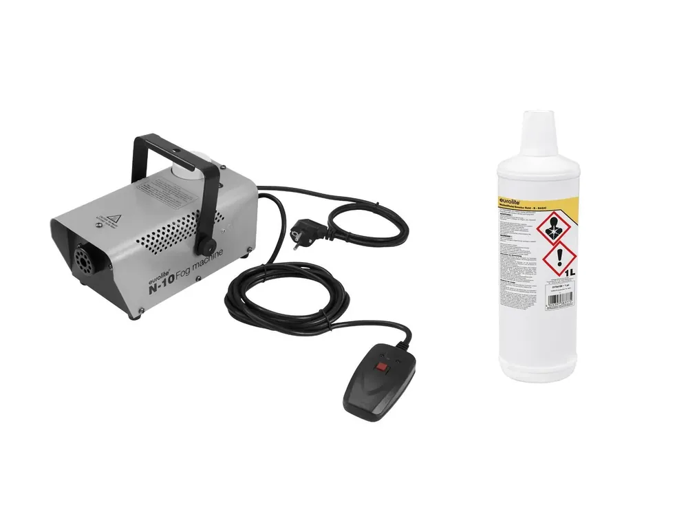 Sonderangebot EUROLITE Set N-10 silber + B Basic Nebelfluid 1l