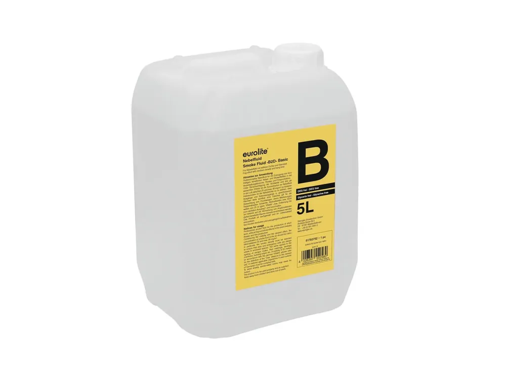 Beliebt EUROLITE Smoke Fluid -B2D- Basic Nebelfluid 5l
