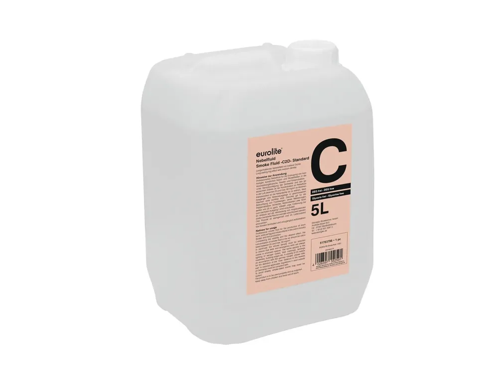 EUROLITE Smoke Fluid -C2D- Standard Nebelfluid 5l Preisreduziert