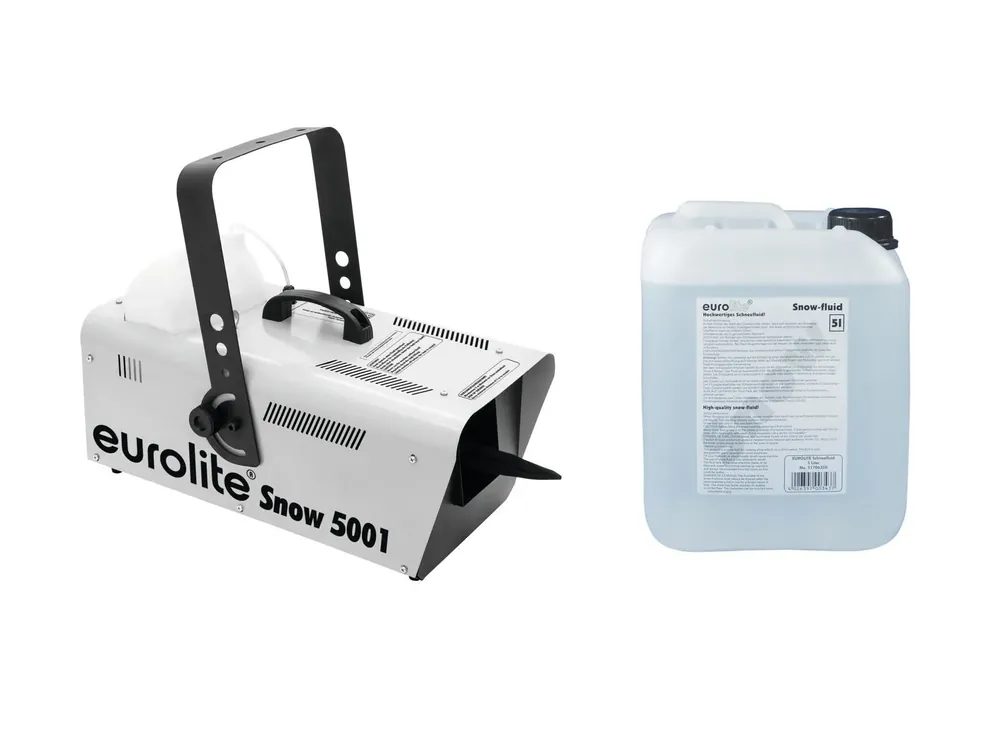 Ausverkauf EUROLITE Set Snow 5001 Schneemaschine + Schneefluid 5l