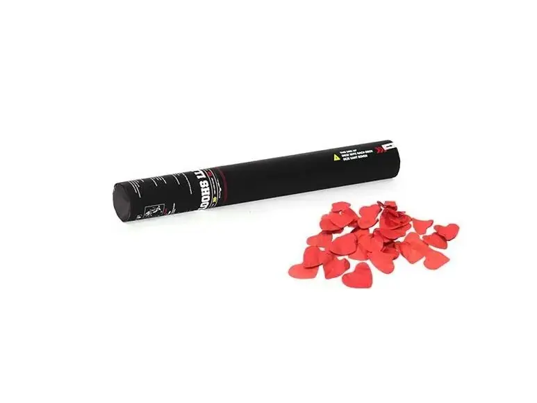 Saisonangebot TCM FX Konfetti-Shooter 50cm, rote Herzen
