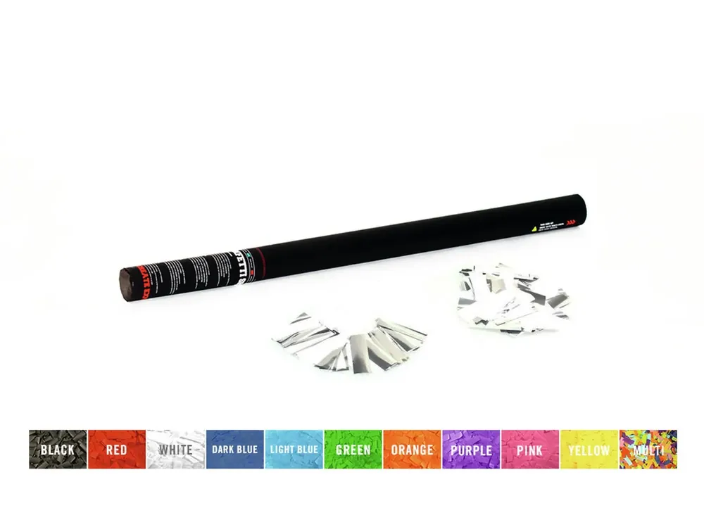Sonderaktion TCM FX Konfetti-Shooter 80cm, weiß/silber