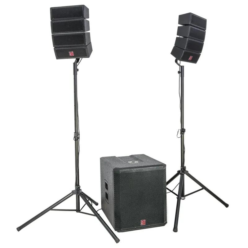 BST HELIOS2.1 LINE ARRAY Aktiv Lautsprecher Set 18" Subwoofer Neu Im Sortiment