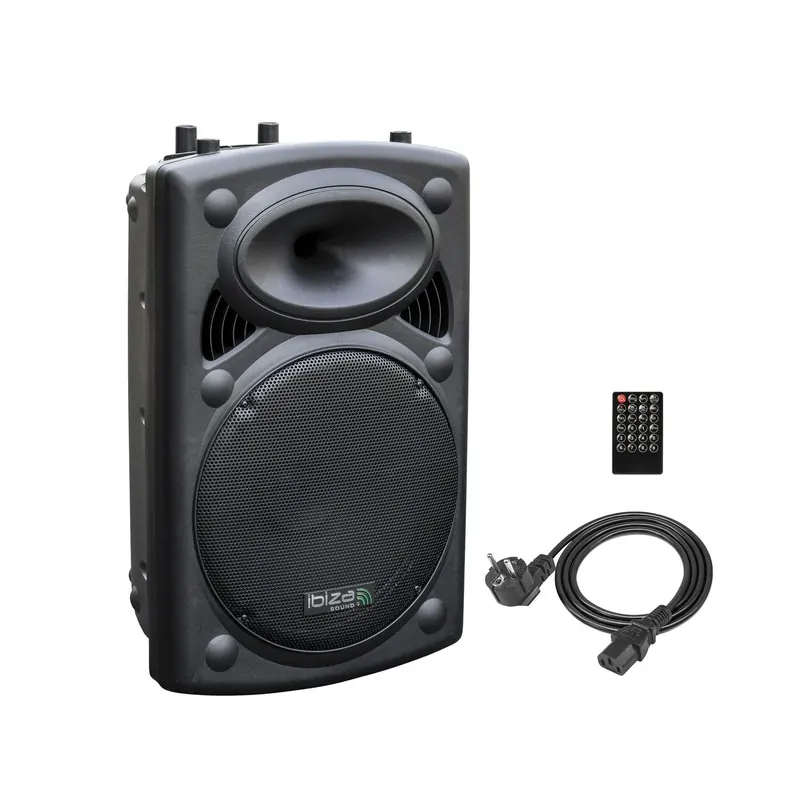 IBIZA SLK15A-BT AKTIVE 15" LAUTSPRECHERBOX 800W BLUETOOTH USB MP3 Neuheit