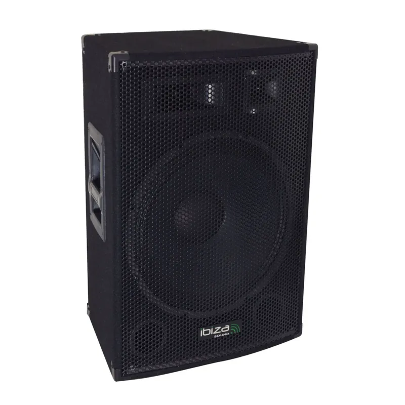 IBIZA DISCO15AMP 3-WEGE 15" Aktiv Disco PA-Lautsprecher 800 Watt Rabatt