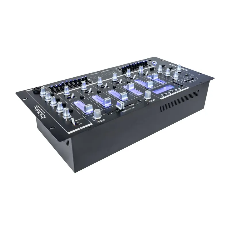 Neu IBIZA DJM102-BT 19" 6-KANAL BLUETOOTH DJ MISCHPULT