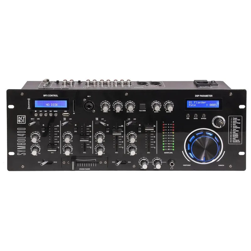 BST SYMBOL400 4 KANAL DJ MISCHPULT MIT BLUETOOTH UND DSP Beliebt