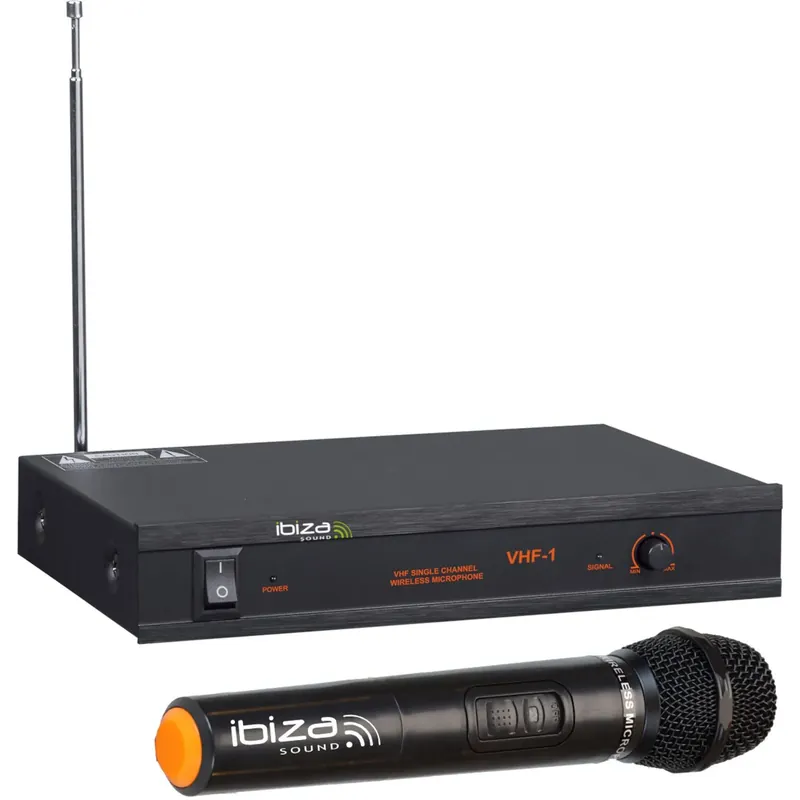 IBIZA VHF1A 1-KANAL FUNKMIKROFONSYSTEM HANDMIKROFON Online Kaufen