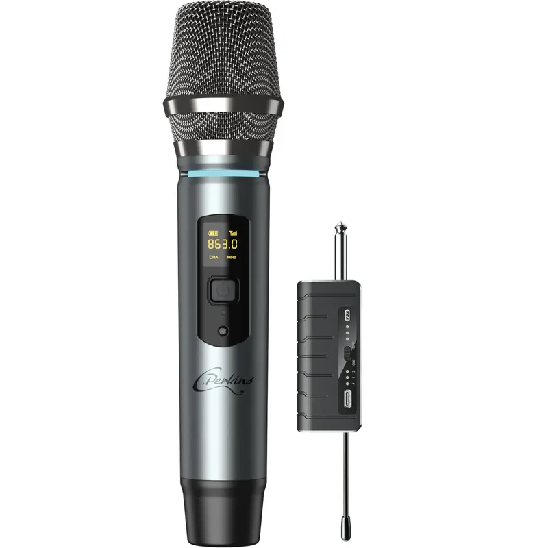 C. Perkins MIC-PRO-HF HF Funkmikrofon mit Empfänger Heißes Angebot