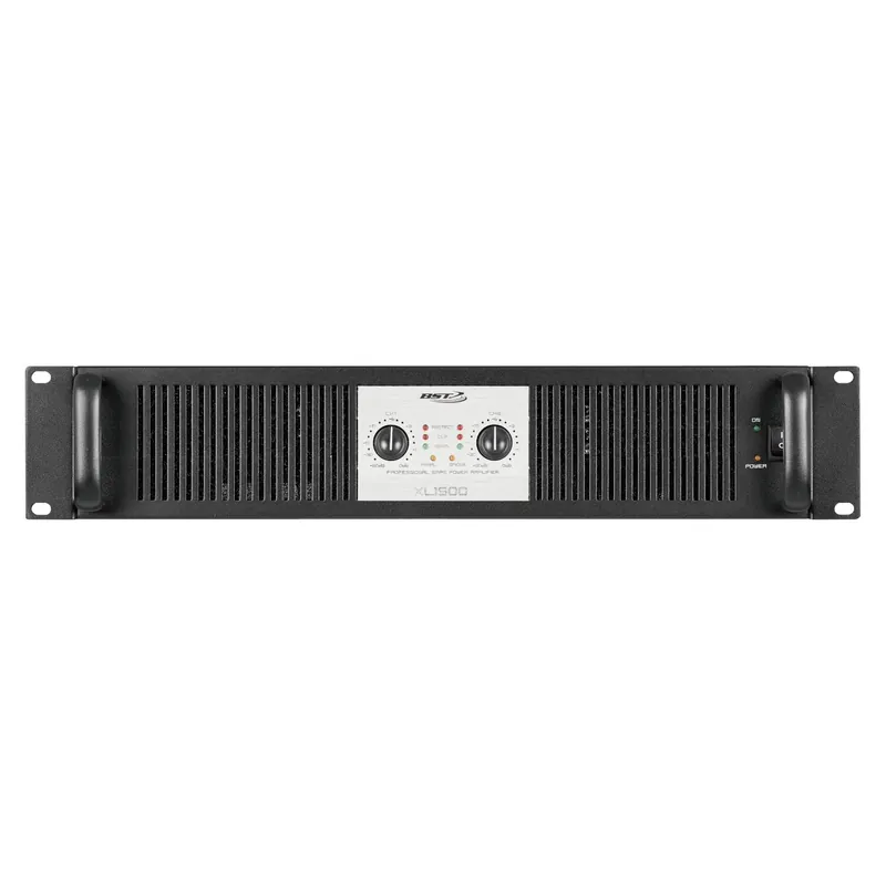 Bestpreis BST XL1500 PROFESSIONELLER PA VERSTÄRKER ENDSTUFE 2x1000W