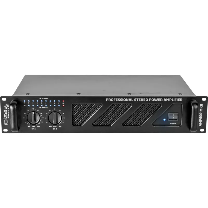 IBIZA AMP600-MKII PA VERSTÄRKER 2x480W ENDSTUFE Schneller Versand