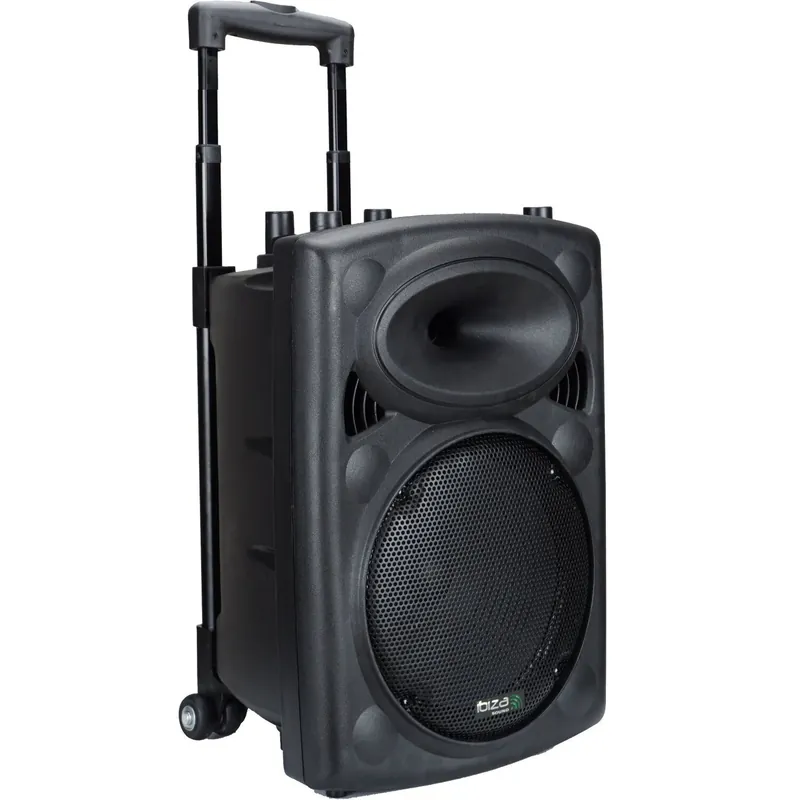 Heißes Angebot Ibiza PORT8UHF-BT mobiler Bluetooth Lautsprecher mit Akku 2 Mikrofonen 8 Zoll