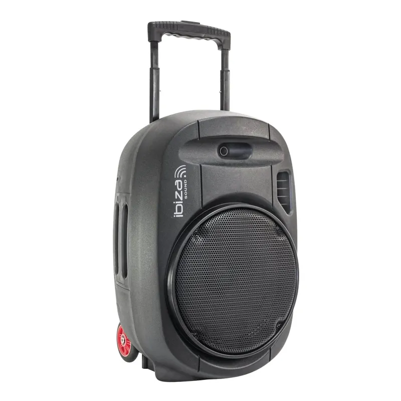 Sonderangebot Ibiza PORT15UHF-MKII mobiler Lautsprecher mit Akku 2 Mikrofonen Headset 15 Zoll