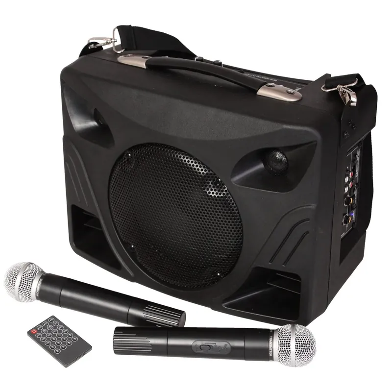 Ibiza PORT85UHF-BT mobiler Bluetooth Lautsprecher mit Akku Funkmikrofon USB SD Aktuell