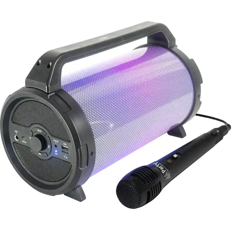 Neu PARTY PARTY-TUBELED35 BLUETOOTH SOUNDBOX MIT USB MICRO-SD UND MIKROFON