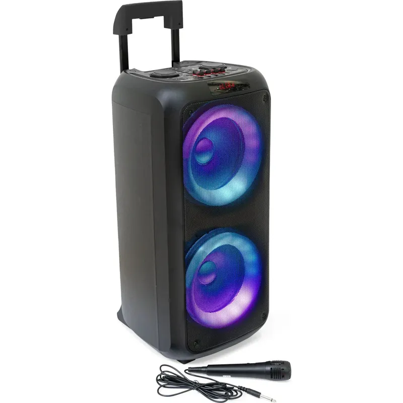 Neu Ibiza VENUS600 Karaoke Partybox Musikbox mit LED Mikrofon 600W