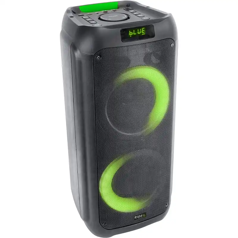IBIZA LYRA400 Akku aktiv Lautsprecher Box 300W LED bluetooth USB und Micro-SD Letzte Chance