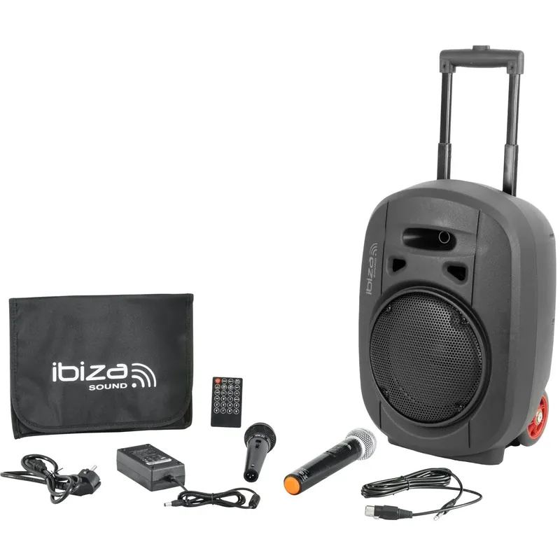 Ibiza PORT8UHF-MKII-TWS mobiler Bluetooth Lautsprecher mit Akku UHF Mikrofon TWS Preisreduziert