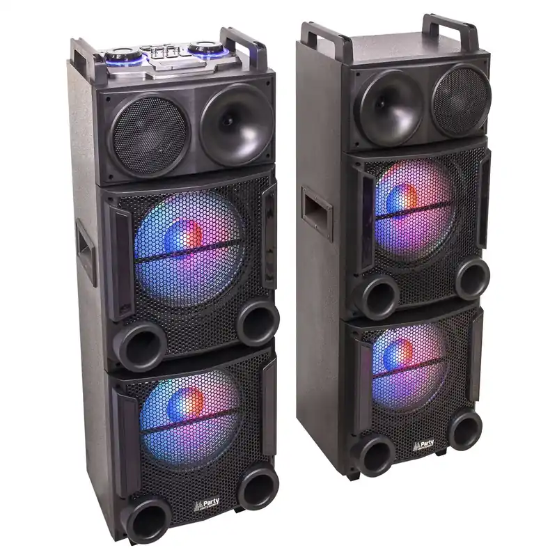 PARTY PARTY-BOX412 BESCHALLUNGSANLAGE MIT USB SD BLUETOOTH 1200 WATT Billig