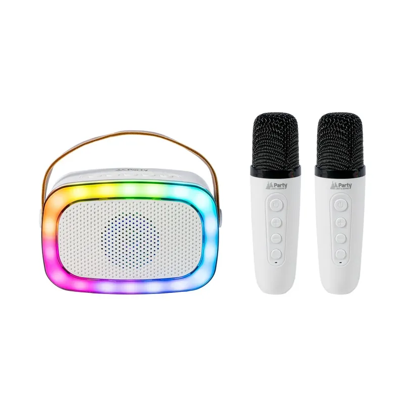 Mega-Angebot PARTY KARAKID20 Karaoke Set mit Bluetooth Lautsprecher 2 Mikrofonen