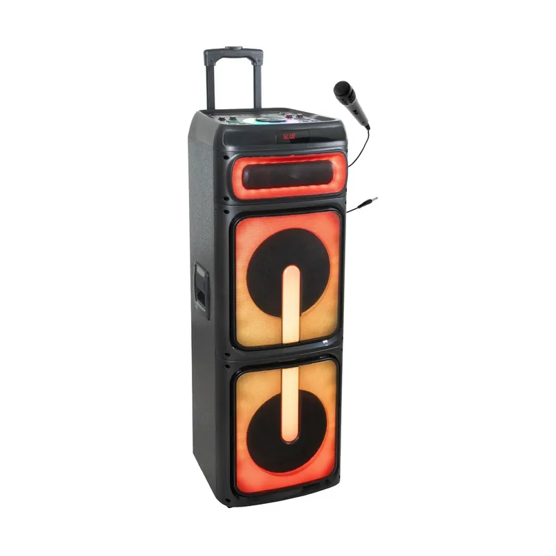 IBIZA STUPDJ1400 aktiv Lautsprecher Box 1400W LED USB TWS Bluetooth Finale Aktion